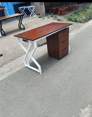 White Frame Office Study Desk
