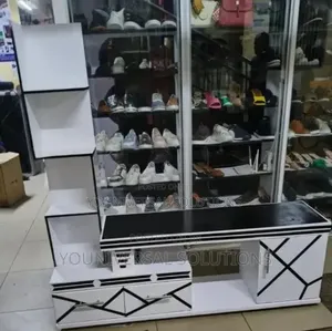 TV Stand With Led Lights and Inbuilt Decor Stand