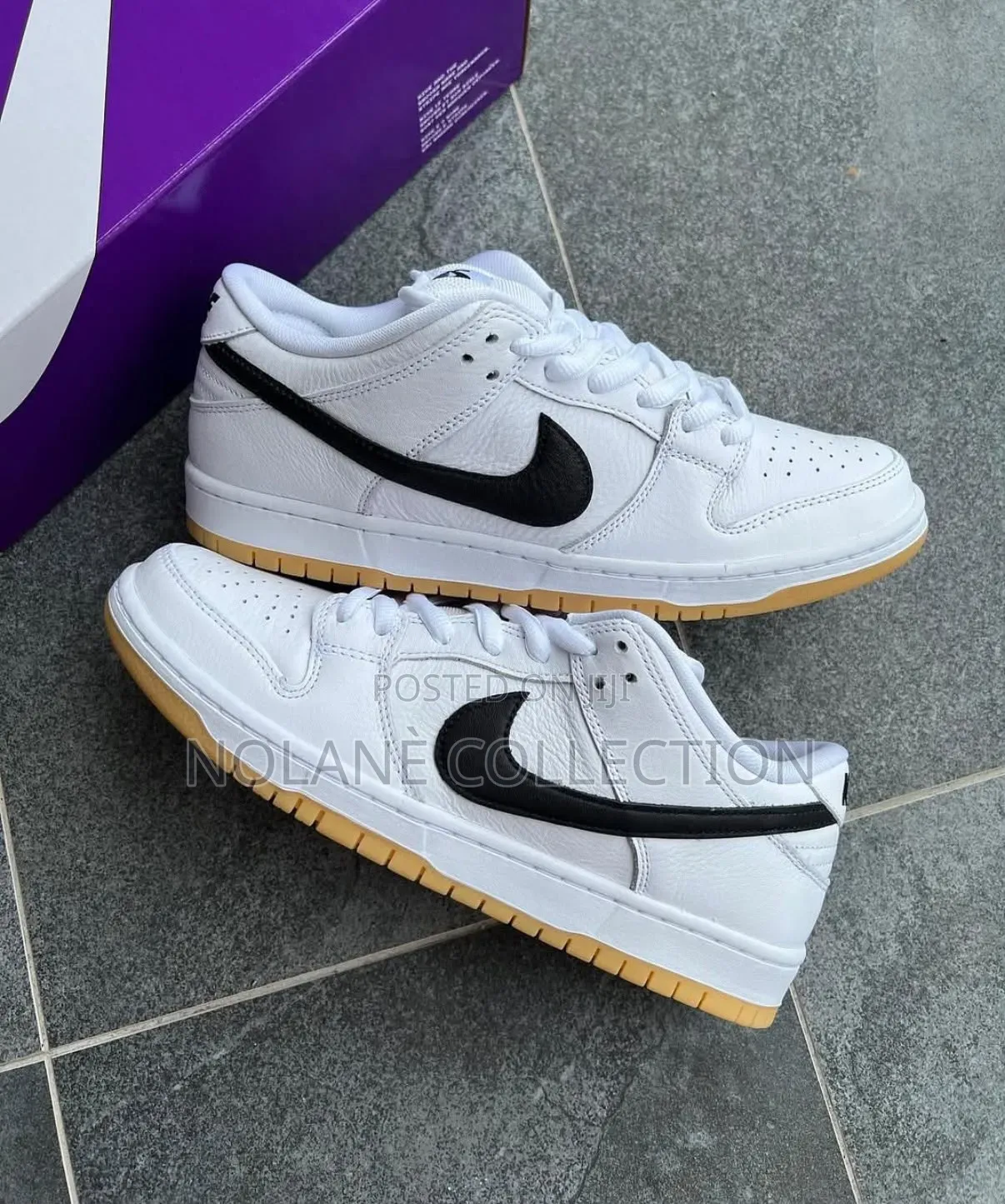 Nike SB Dunk White Gum Sneakers