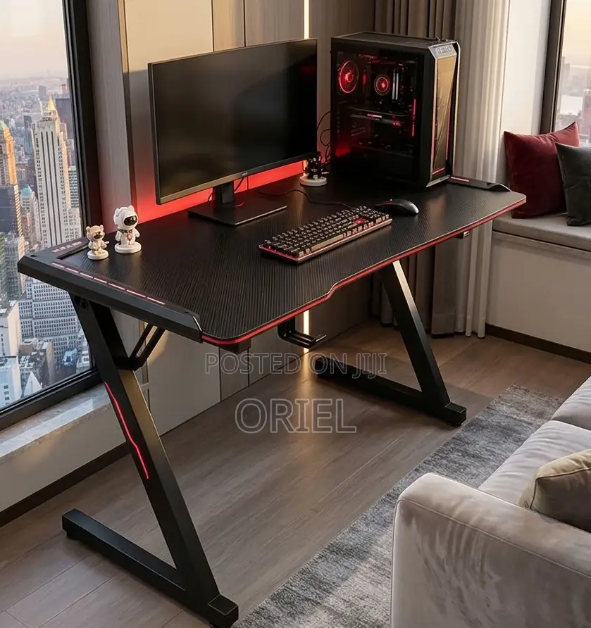 Z-Shaped Gaming Workstation Kenya – Modern Gamer Computer Desk