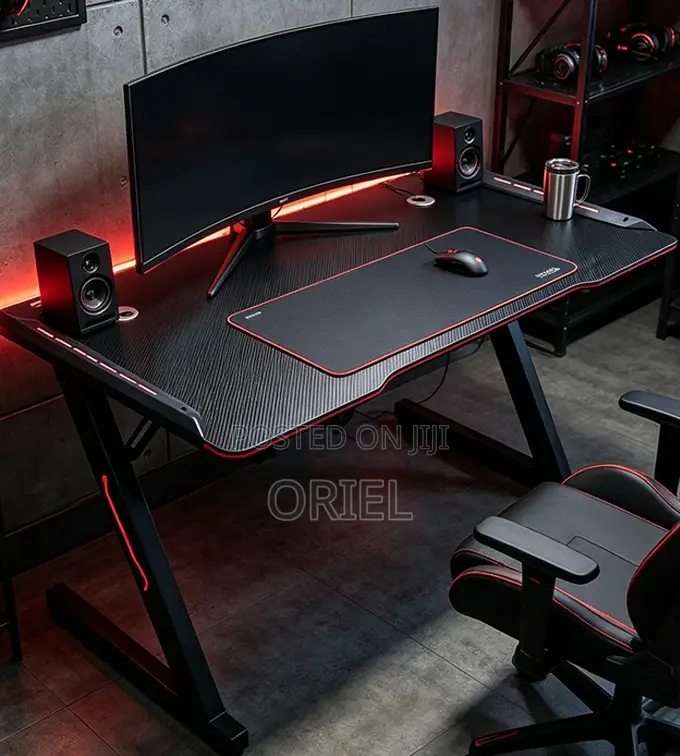 Z-Shaped Gaming Workstation Kenya – Modern Gamer Computer Desk
