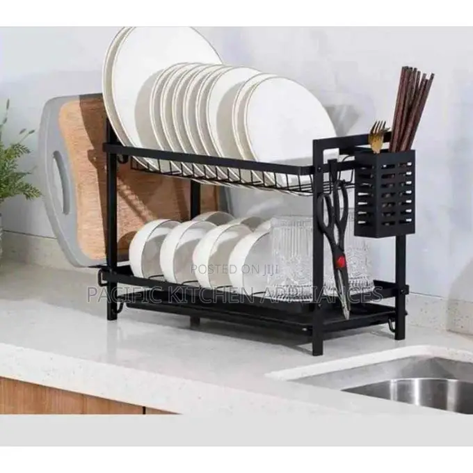 Gold 2-Tier Dishrack – Modern, Durable & Space-Saving
