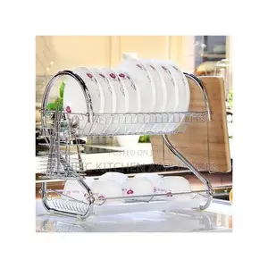 2 Tier Dish Rack Stainless Steel,
