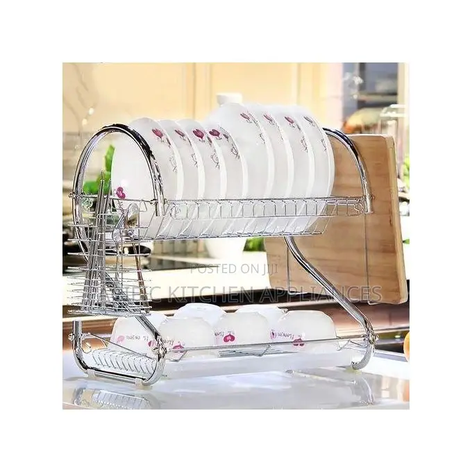 2 Tier Dish Rack Stainless Steel,