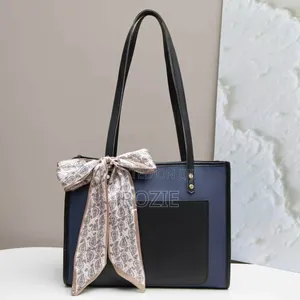 Cream & Brown Women’s Tote Bag – Large Handbag for Everyday Use