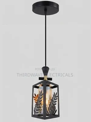 Intricate Leaf Cutout Desig Modern Single-Pendant Ceiling Light