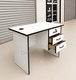 Study Table and Black Caterina Chair
