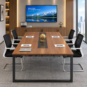 2.4M Imported Conference Table-Steel Base