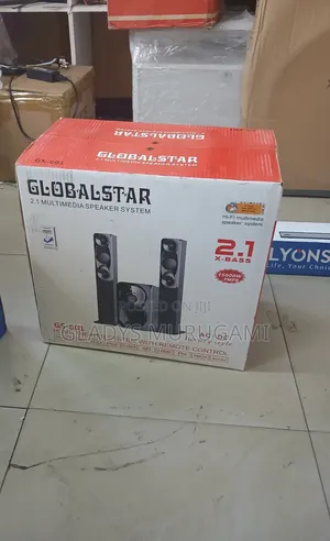 Globalstar GS-601 2.1ch Tall Boy Multimedia Speaker System