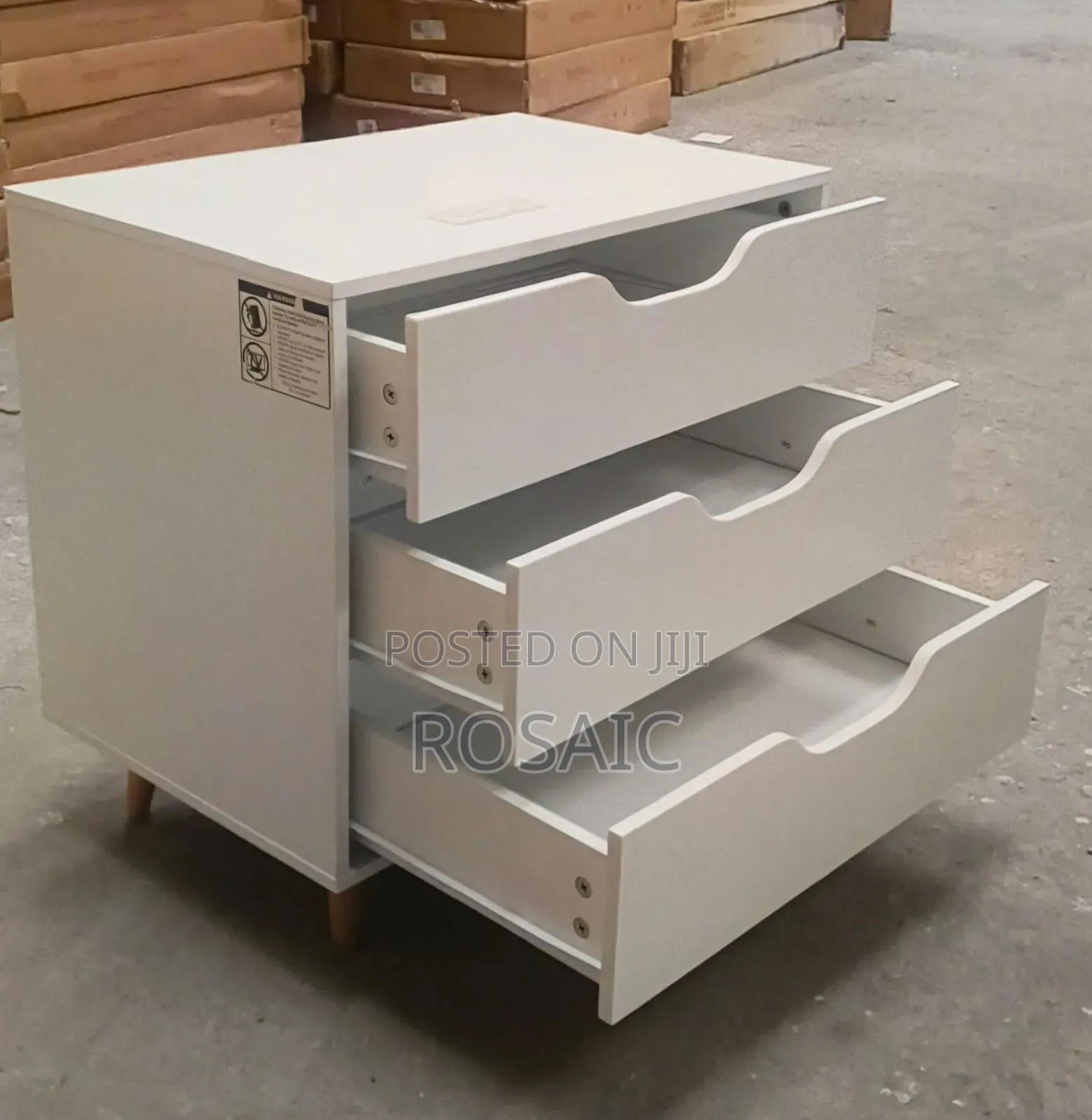 3 Drawer Imported Executive Bed Side Drawer Cabinet