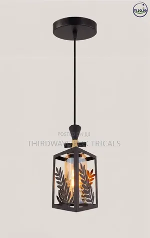 Quality Modern Black Metal and Glass Pendant Light Sw8