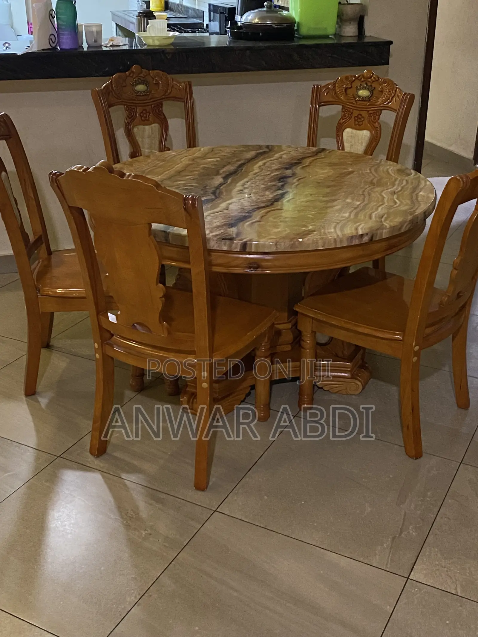 Round Marble Dining Table