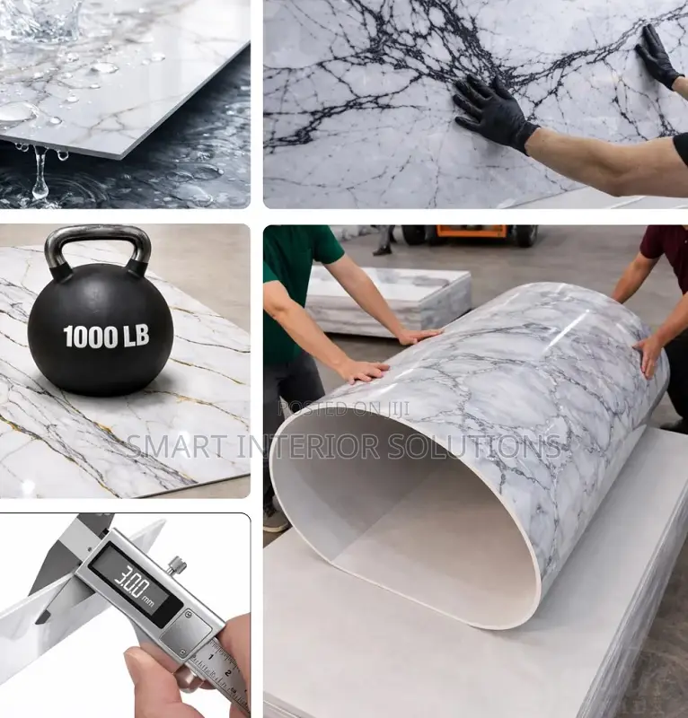 Foldable Marble Wall Sheet for Commercial Areas