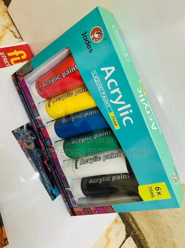 Multicolor Acrylic Liquid Paint 6 PCS - main view