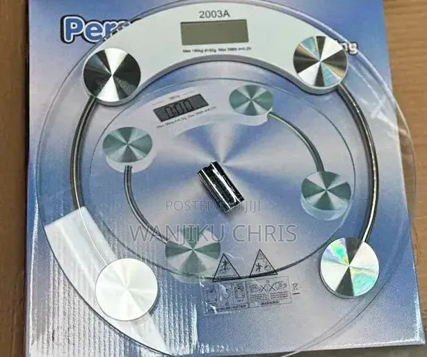 Round Glass Digital Bathroom Scale