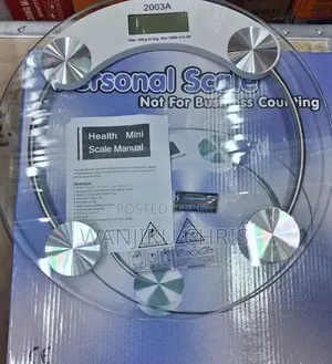 Round Glass Digital Bathroom Scale