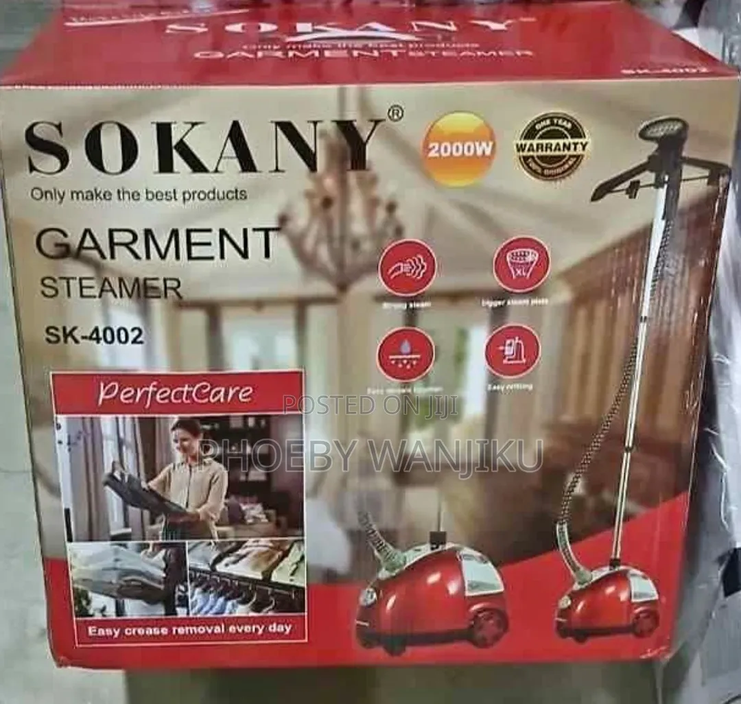 Stand Alone Sokany Garment Steamer 1.6litres