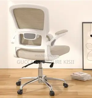Midback Mesh Chair With Flip Up Armrest