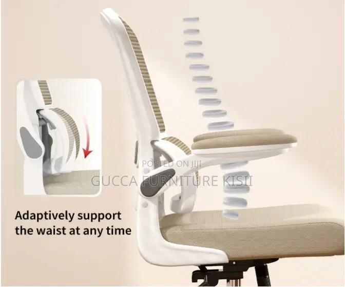 Midback Mesh Chair With Flip Up Armrest