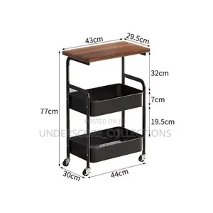 42*30x76cm Wooden Top Double Mesh Trays