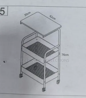 42*30x76cm Wooden Top Double Mesh Trays