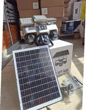 VTS30A WiFi Enabled Solar Security Camera 3 Lenses 3 PTZ Cameras