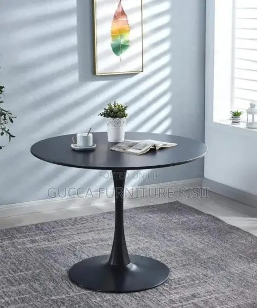 Circular MDF Top 4 Seater Table.