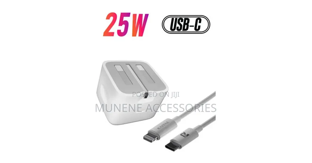 Apple 25W PD USB Type C With Lightning Charger for iPhone 14/13/12/11