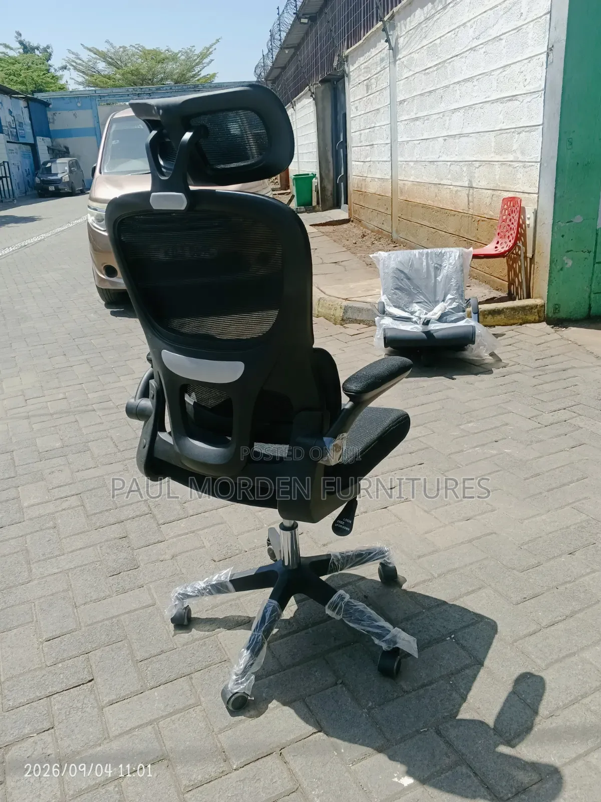 Adjustable Office Black Headrest