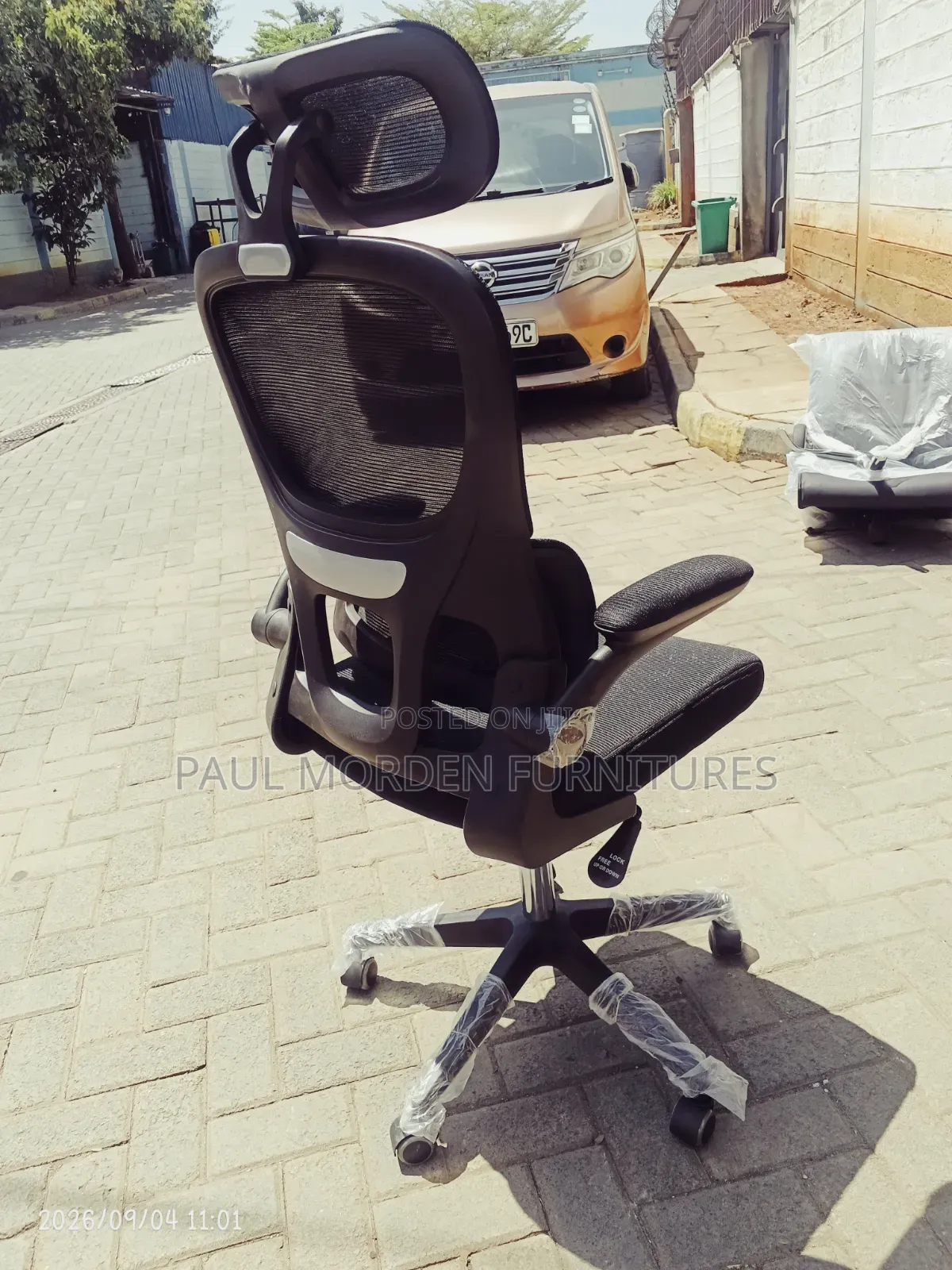 Adjustable Office Black Headrest