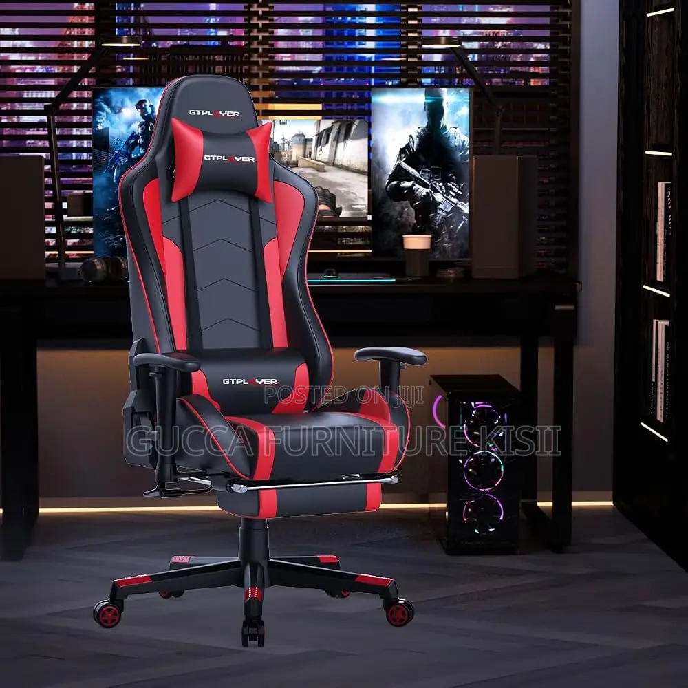 High Back Adjustable Leather Gaming Chair