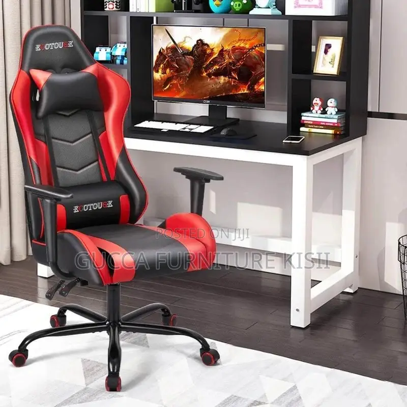High Back Adjustable Leather Gaming Chair
