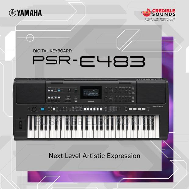 Yamaha PSR-E483 61-Key Touch-Sensitive Portable Keyboard - main view