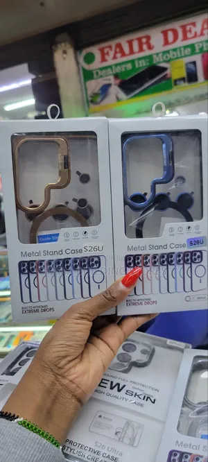 S26 Ultra Metal Stand Case