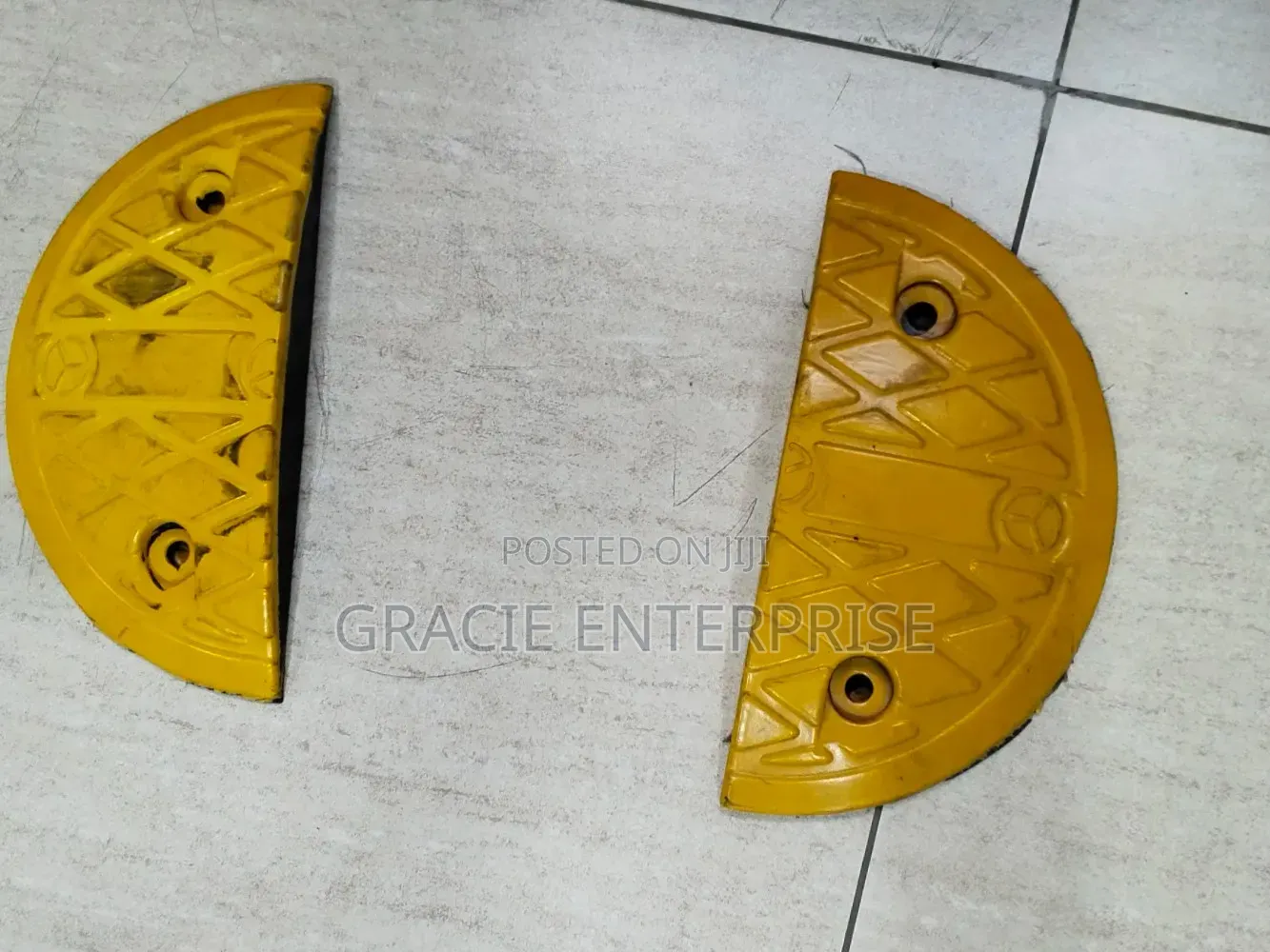 Yellow Road Speed Hump