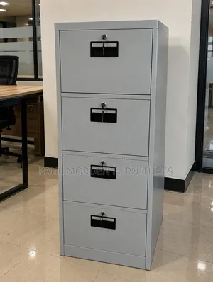 Four Drawers Metallic Filing Cabinet