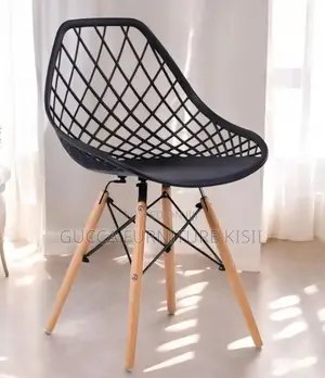 Ventilated Black Eames Modern Patio Chair