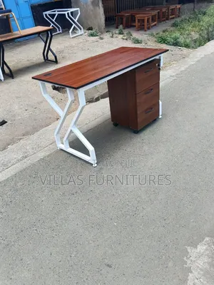 Stylish and Designed Study Table and Pedestal Drawer
