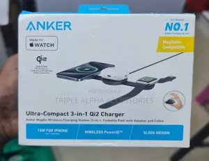 Anker MagGo Foldable, 3-in-1,ultra-Compact Wireless Charging Station