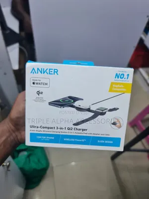Anker MagGo Foldable, 3-in-1,ultra-Compact Wireless Charging Station
