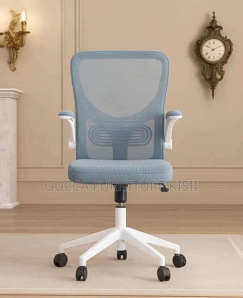 Blue Mesh Midback Swivel Adjustable Chair