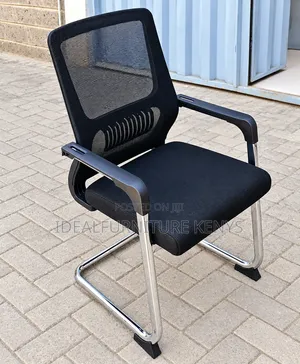 Premium Ergonomic Black Mesh Visitor Office Chair