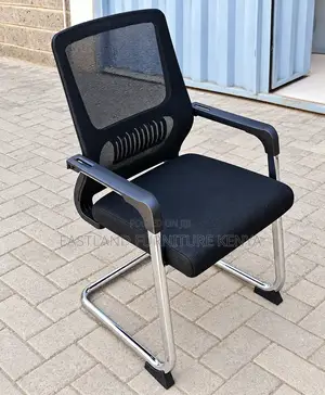 Premium Ergonomic Black Mesh Visitor Office Chair
