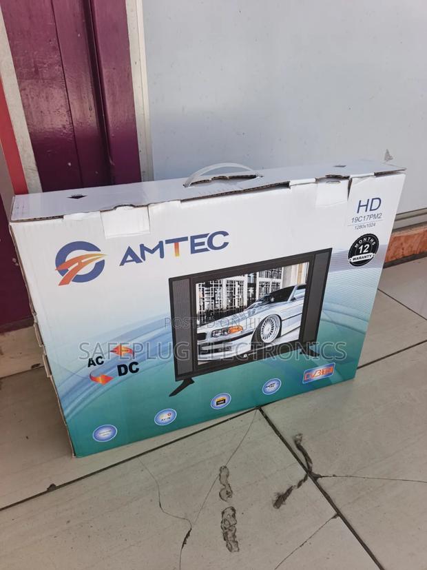 AMTEC 19" HD AC/DC TV With DVB-T2 – 12 Months Warranty