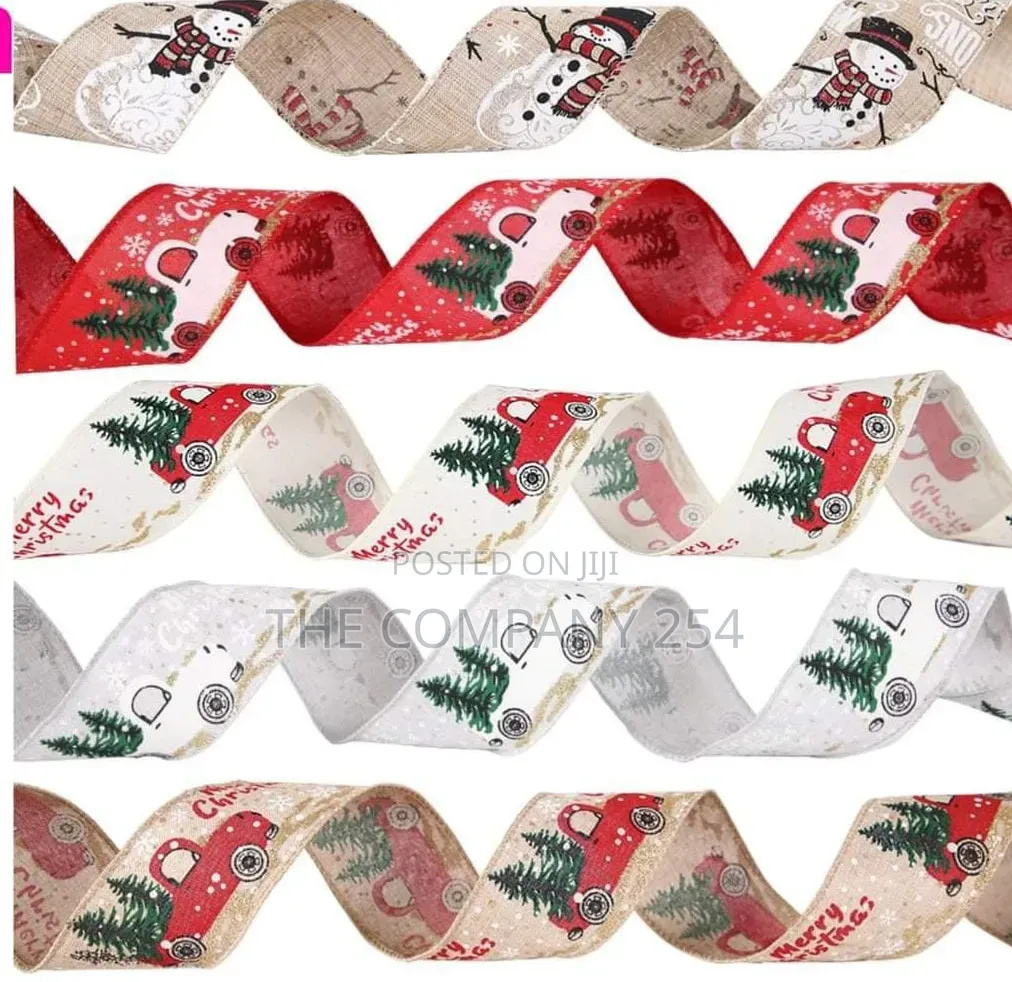 5M Christmas Themed Ribbon