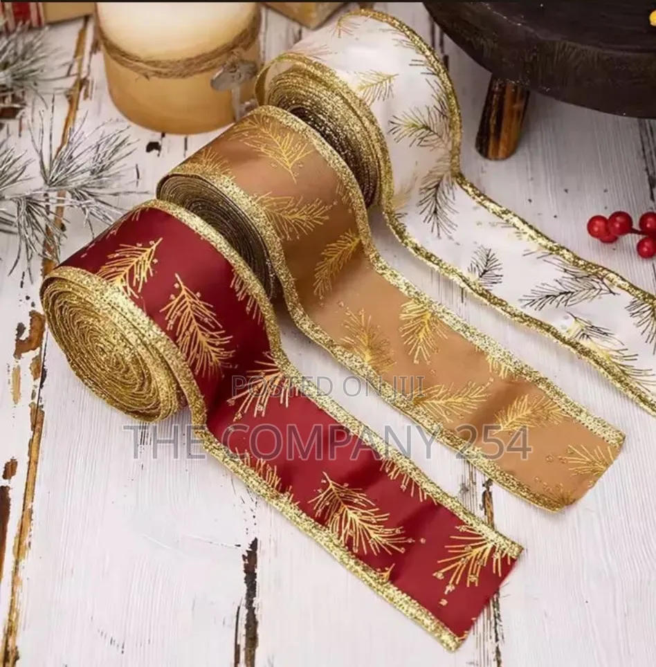 5M Christmas Themed Ribbon