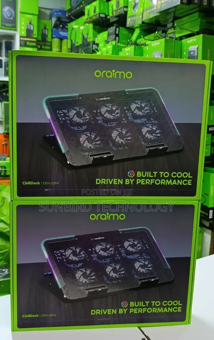 Oraimo Chilldock Osh-009a Laptop Cooler Built to Cool.