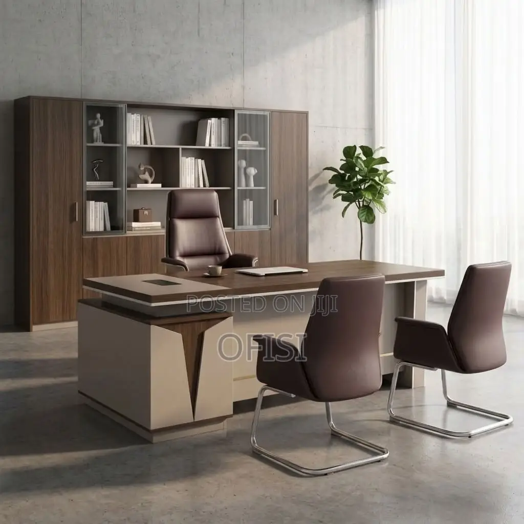 Office Desks| 1.6 Meters L-Shaped Executive Office Table