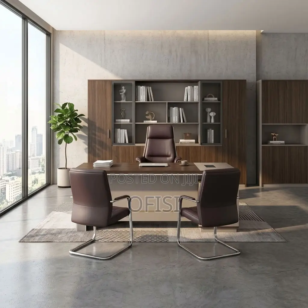 Office Desks| 1.6 Meters L-Shaped Executive Office Table