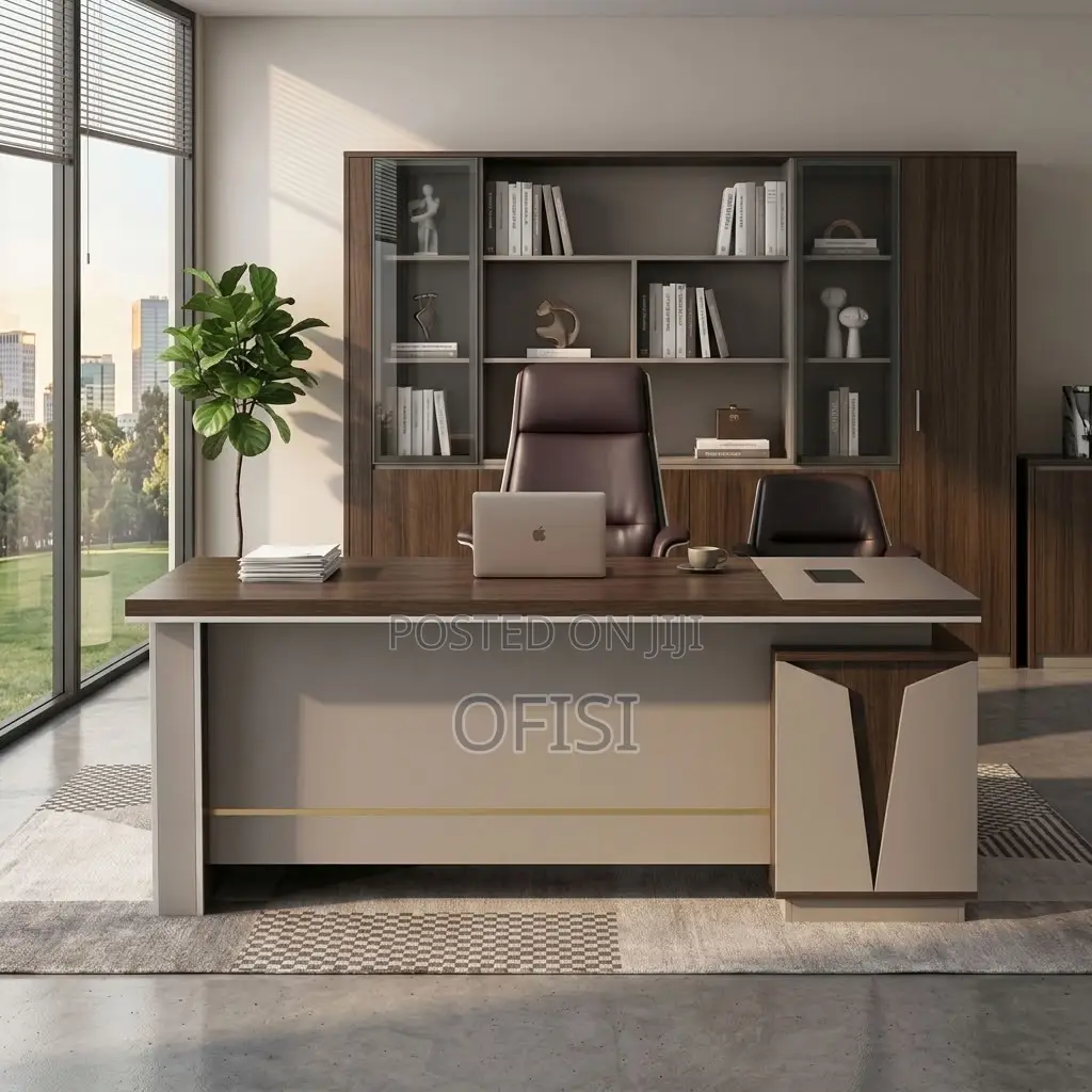 Office Desks| 1.6 Meters L-Shaped Executive Office Table